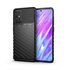   Thunder Xiaomi Mi Note 10 Lite ütésálló szilikon tok fekete