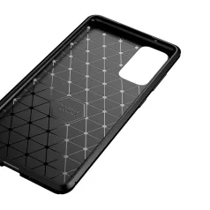   Samsung M115 Galaxy M11 Carbon Fiber ütésálló szilikon tok fekete