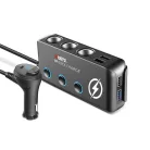 Xblitz R7 12/24V autós szivargyújtó elosztó gyorstöltéssel + 4X USB(Quickcharge 3.0, 2.4A), 1X USB-C