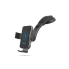 Xblitz G850 PRO fekete automata, univerzális autós tartó vezeték nélküli (QI) töltéssel, szellőzőre, műszerfalra, 10W