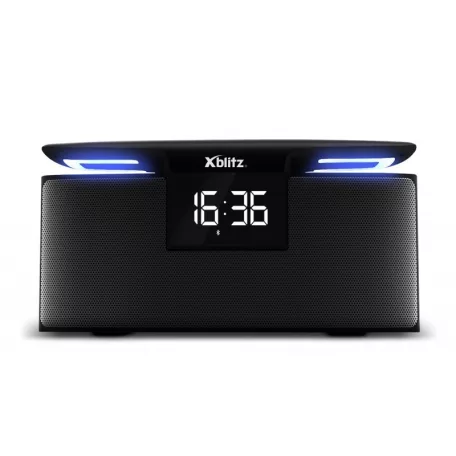 Xblitz HARMONY  sztereó bluetooth BT4.2 hangszóró mikrofonnal, 2X6W(12W), ébresztő óra, FM rádió, MicroSD