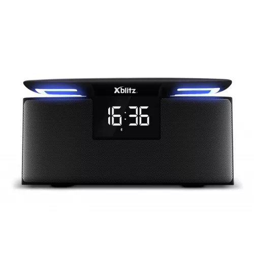 Xblitz HARMONY  sztereó bluetooth BT4.2 hangszóró mikrofonnal, 2X6W(12W), ébresztő óra, FM rádió, MicroSD