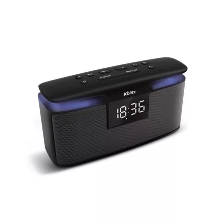 Xblitz HARMONY  sztereó bluetooth BT4.2 hangszóró mikrofonnal, 2X6W(12W), ébresztő óra, FM rádió, MicroSD