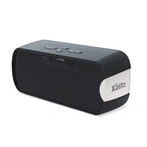 Xblitz JOY sztereó bluetooth BT4.2 hangszóró mikrofonnal, 2X5W(10W), LED világítással, FM rádió, MicroSD