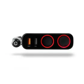   Xblitz R1 12/24V autós szivargyújtó elosztó gyorstöltéssel + 2X USB(Quickcharge 3.0, 2.4A)
