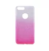 Shining Glitter tok - Samsung A705 Galaxy A70 (2019) ezüst - pink csillogó tok