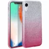 Shining Glitter tok - Samsung A705 Galaxy A70 (2019) ezüst - pink csillogó tok