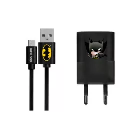   USB kábel DC - Batman 003 USB - micro USB adatkábel hálózati töltővel 1m fekete 1A