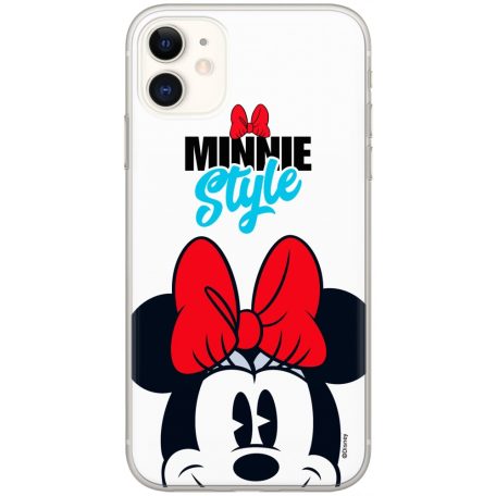 Disney szilikon tok - Minnie 027 Apple iPhone 11 (6.1) 2019 fehér (DPCMIN32327)