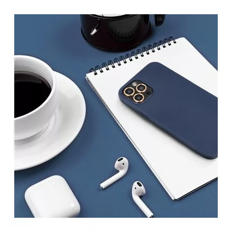 Forcell Soft tok - Apple iPhone 12 / 12 Pro 2020 (6.1) kék MATT szilikon tok