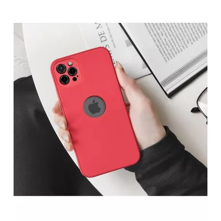 Forcell Soft tok - Samsung A125 Galaxy A12 piros MATT szilikon tok