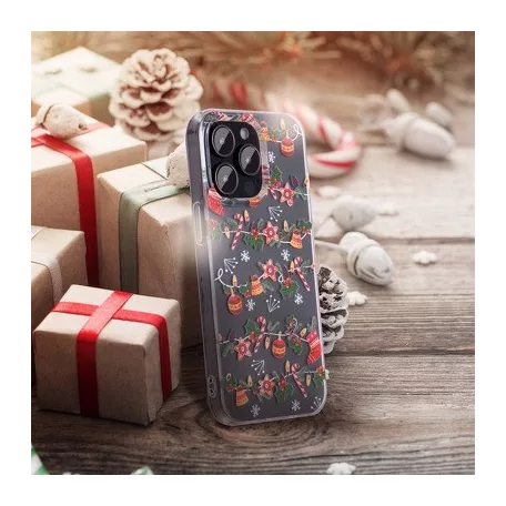 Forcell Winter - Samsung A125 Galaxy A12 vékony szilikon tok (christmas chain)