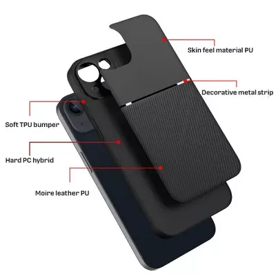 Forcell Noble Samsung A136F Galaxy A13 / A047F Galaxy A04S 5G fekete szilikon tok
