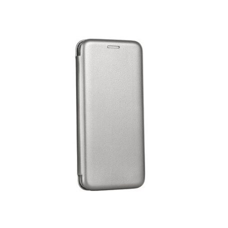 Forcell Elegance Samsung A135F Galaxy A13 4G oldalra nyíló mágneses könyv tok szilikon belsővel szürke