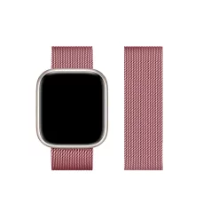   Forcell F-DESIGN Apple Watch 42mm/ 44mm/ 45mm/ 49mm fém óraszíj rozéarany