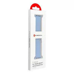   Forcell F-DESIGN Apple Watch 42mm/ 44mm/ 45mm/ 49mm szilikon óraszíj kék