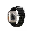 Forcell F-DESIGN Apple Watch 38mm/ 40mm/ 41mm szilikon óraszíj fekete