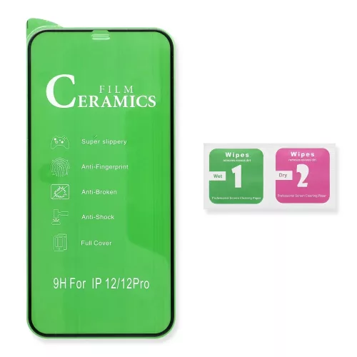 Samsung S931 Galaxy S25 5D hajlított kerámia keménységű előlapi fólia fekete kerettel