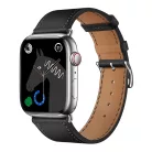 Forcell F-DESIGN FA20 Apple Watch 38mm/ 40mm/ 41mm ökobőr óraszíj fekete