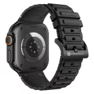 Forcell F-DESIGN FA06 Apple Watch 42mm/ 44mm/ 45mm/ 49mm szilikon óraszíj fekete