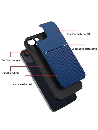 Forcell Noble Samsung Galaxy A57 5G kék szilikon tok