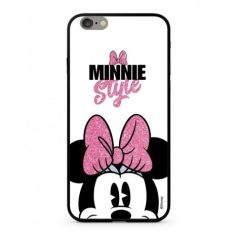   Disney prémium szilikon tok edzett üveg hátlappal - Minnie 050 Samsung G988 Galaxy S20 Ultra (6.9) fehér (DPCMIN32116)