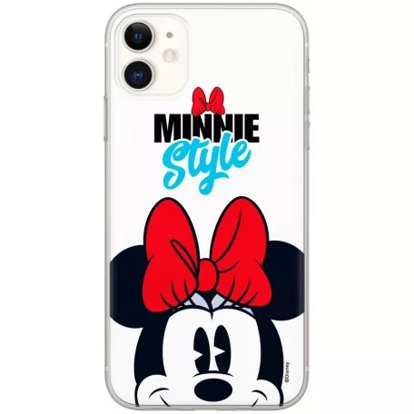 Disney szilikon tok - Minnie 027 Apple iPhone 12 / 12 Pro 2020 (6.1) fehér (DPCMIN32346)
