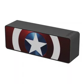   Marvel Bluetooth hangszóró - Amerika Kapitány 001 micro SD olvasóval, AUX bemenettel, kihangosító funkcióval 10W piros