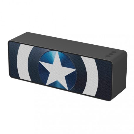 Marvel Bluetooth hangszóró - Amerika Kapitány 001 micro SD olvasóval, AUX bemenettel, kihangosító funkcióval 10W kék