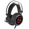 Marvel fejhallgató - Deadpool 001 USB-s gamer fejhallgató RGB színes LED világítással, állítható mikrofonnal (MHPGDPOOL001)