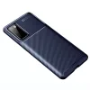 Apple iPhone 13 Pro Max (6.7) Carbon Fiber ütésálló szilikon tok kék