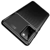 Apple iPhone 13 Pro Max (6.7) Carbon Fiber ütésálló szilikon tok kék