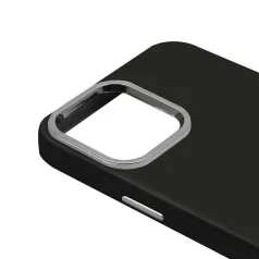  Ambi Case - Apple iPhone 12 / 12 Pro 2020 (6.1) fekete szilikon tok