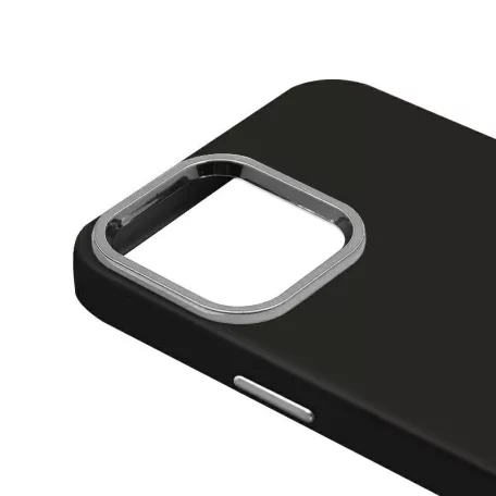Ambi Case - Apple iPhone 12 / 12 Pro 2020 (6.1) fekete szilikon tok