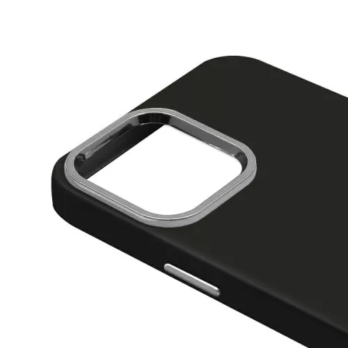 Ambi Case - Apple iPhone 13 Pro Max (6.7) fekete szilikon tok