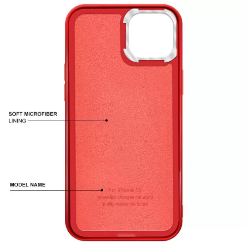 Ambi Case - Apple iPhone 14 Pro Max (6.7) piros szilikon tok
