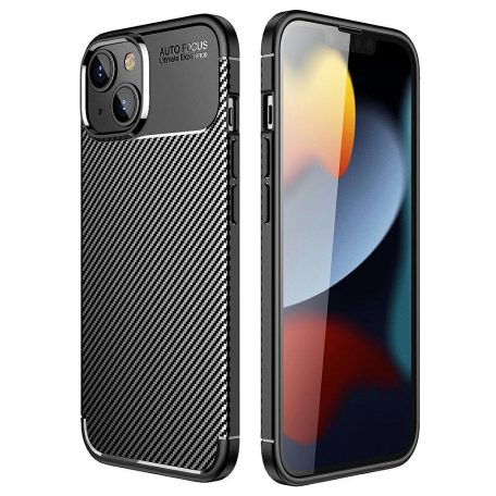 Carbon Armor Apple iPhone 11 (6.1) 2019 vékony szilikon tok fekete