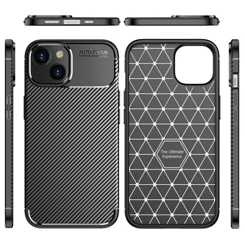 Carbon Armor Apple iPhone 11 Pro Max (6.5) 2019 vékony szilikon tok fekete