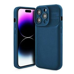   Cross Case - Samsung A346 Galaxy A34 5G kék kameravédős szilikon tok