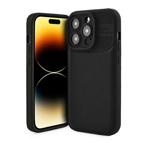 Cross Case - Samsung A546 Galaxy A54 5G (2023) fekete kameravédős szilikon tok