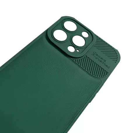 Cross Case - Xiaomi Redmi Note 12 4G zöld kameravédős szilikon tok