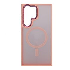   Magsafe Apple iPhone 12 / 12 Pro 2020 (6.1) TPU/PC tok (vezetéknélküli töltéshez) pink