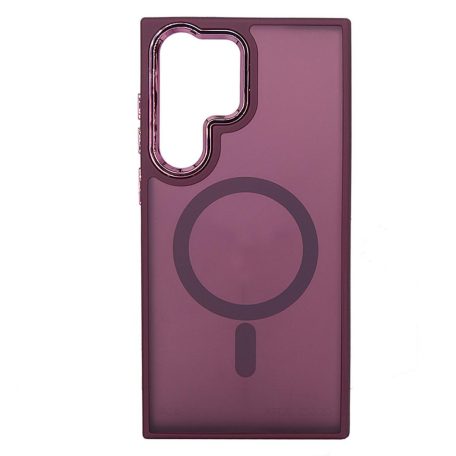 Magsafe Apple iPhone 12 / 12 Pro 2020 (6.1) TPU/PC tok (vezetéknélküli töltéshez) lila