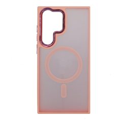   Magsafe Apple iPhone 13 Pro (6.1) TPU/PC tok (vezetéknélküli töltéshez) pink