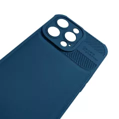   Cross Case - Xiaomi Redmi Note 12S kék kameravédős szilikon tok