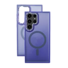   Magsafe Apple iPhone 15 Plus (6.7) TPU/PC tok (vezetéknélküli töltéshez) ibolya