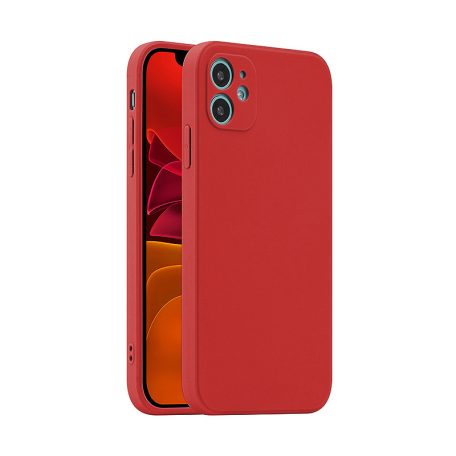 Fosca Samsung G990B Galaxy S21 FE (2021) piros szilikon tok