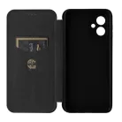 Enviro Fiber Samsung S911 Galaxy S23 (2023) oldalra nyíló mágneses könyv tok szilikon belsővel fekete