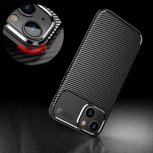 Carbon Armor Xiaomi Redmi 13C 4G / Poco C65 4G vékony szilikon tok fekete