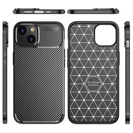 Carbon Armor Samsung A256 Galaxy A25 5G vékony szilikon tok fekete